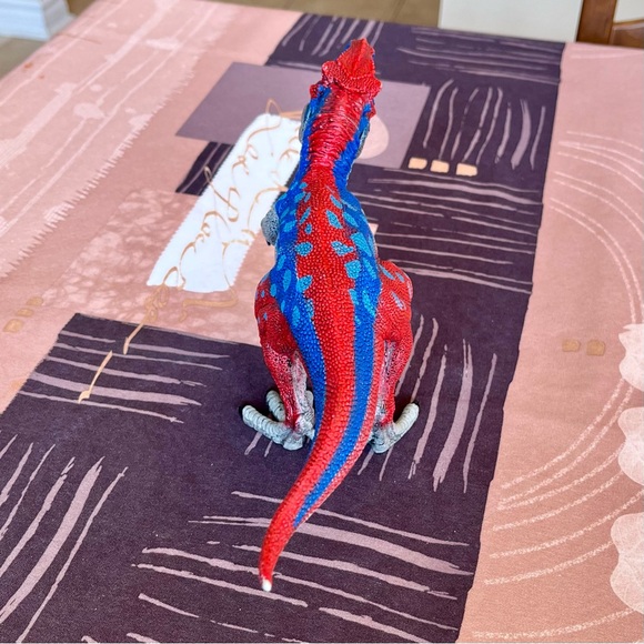 2011 Schleich Blue Red Tyrannosaurus Rex Dinosaur T-Rex D-73527 Figure - Picture 7 of 12